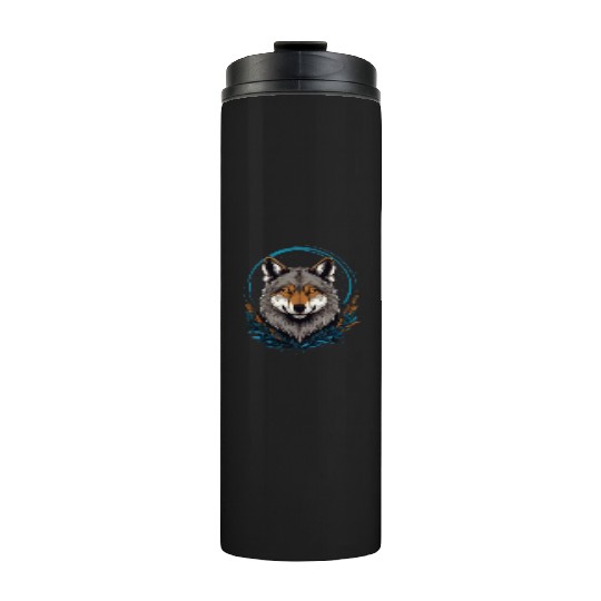 Flag Wolves July Howling Wolf Thermal Tumblers