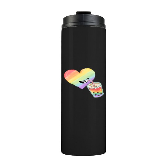 Rainbow heart Thermal Tumblers