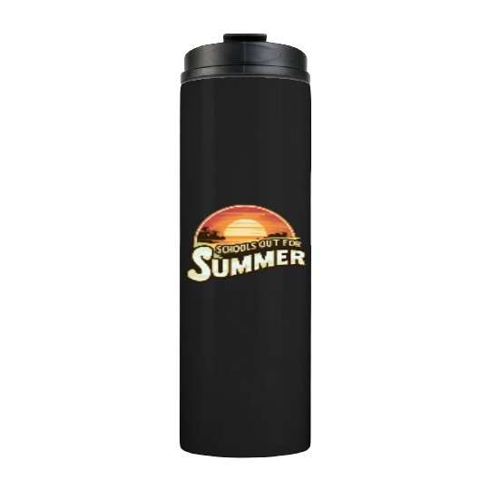Retro Schools Out For Summer Last Day Of School Thermal Tumblers
