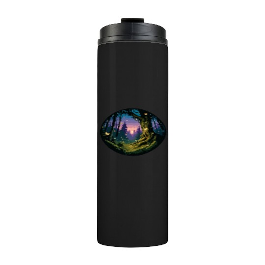 Enchanted Forest: Mystical Twilight Thermal Tumblers