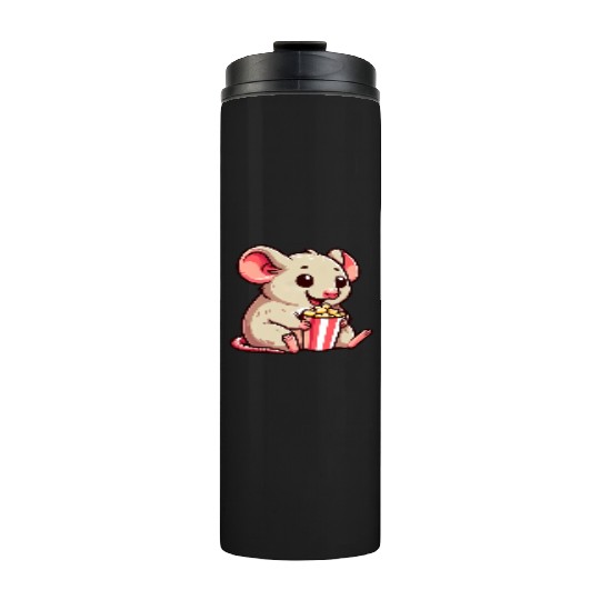 Mouse Rat Cinema Night Popcorn Movie Thermal Tumblers