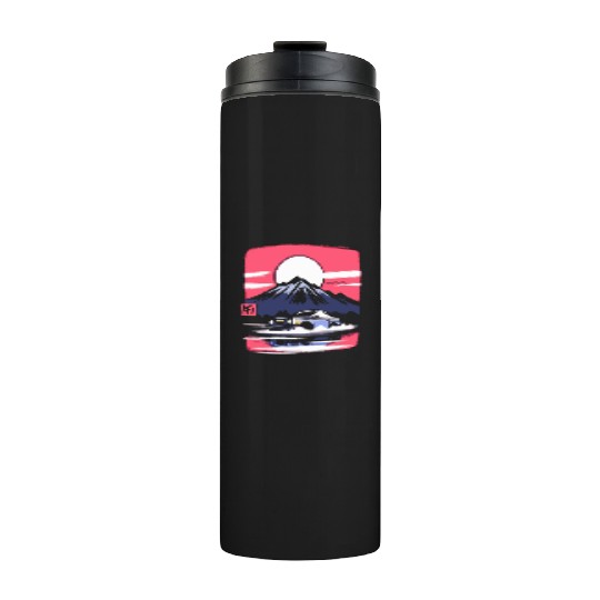 Japan Red Sun Mountain Racer Thermal Tumblers