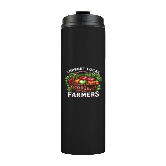 Farmers Market Farmer Agriculture Farming Food Thermal Tumblers