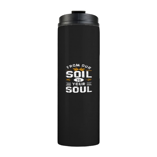 Farmers Market Farmer Agriculture Farming Food Thermal Tumblers