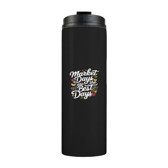 Farmers Market Farmer Agriculture Farming Food Thermal Tumblers