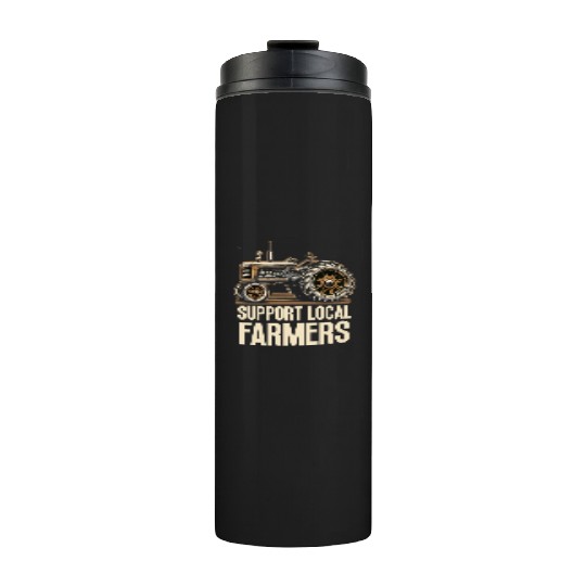 Farmers Market Farmer Agriculture Farming Food Thermal Tumblers