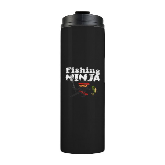 Fishing Ninja Fish Lover Toddler Youth Thermal Tumblers
