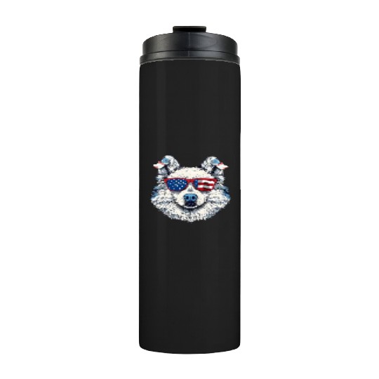 Eskimo dog. 4th July. American independence day Thermal Tumblers