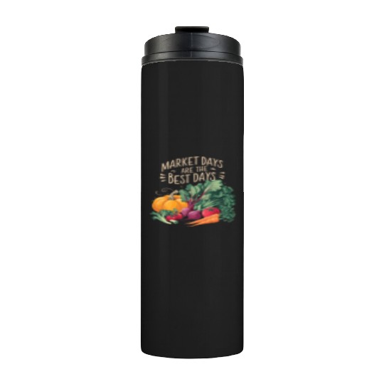 Farmers Market Farmer Agriculture Farming Food Thermal Tumblers