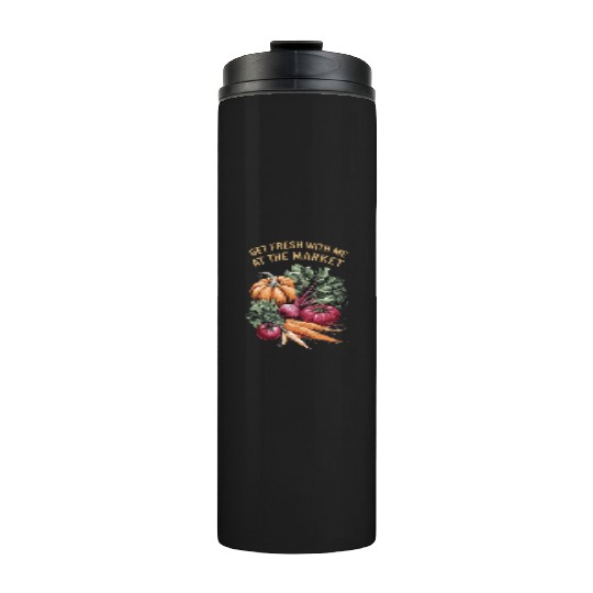 Farmers Market Farmer Agriculture Farming Food Thermal Tumblers