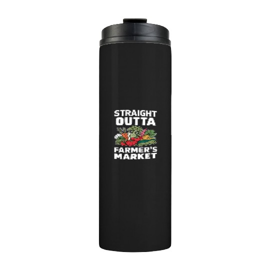 Farmers Market Farmer Agriculture Farming Food Thermal Tumblers