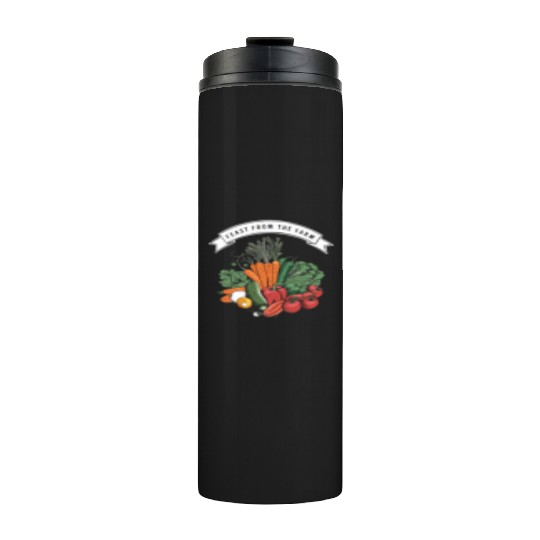 Farmers Market Farmer Agriculture Farming Food Thermal Tumblers