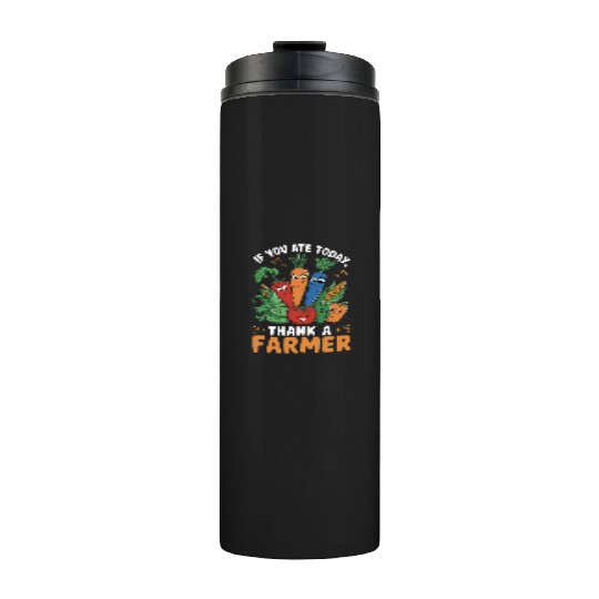 Farmers Market Farmer Agriculture Farming Food Thermal Tumblers