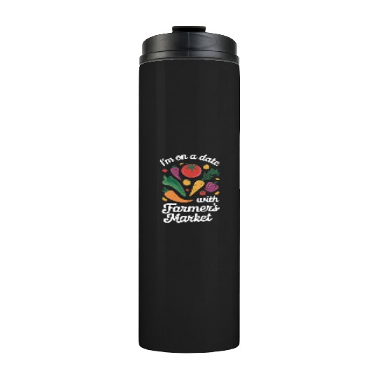 Farmers Market Farmer Agriculture Farming Food Thermal Tumblers