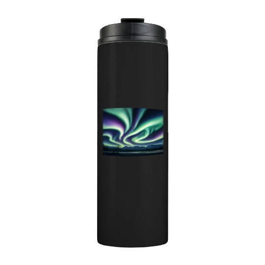 ultra realistic northern lights Thermal Tumblers