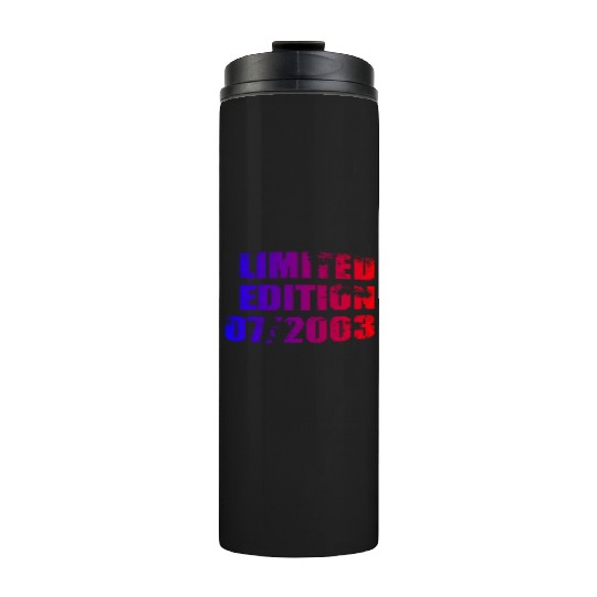 21st birthday Limited Edition 07/2003 Thermal Tumblers