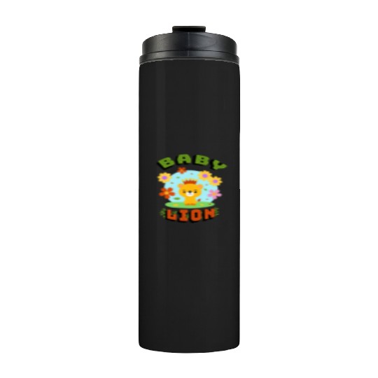 Cute baby lion Thermal Tumblers