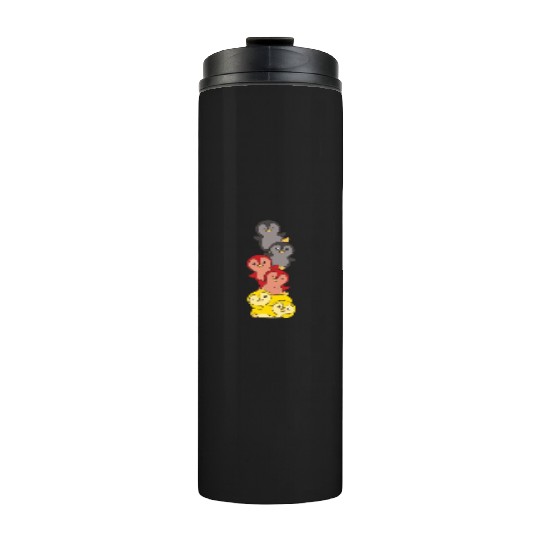 German Flag Penguin German Germany Thermal Tumblers