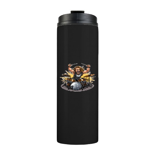 Epic Thunderous Drummer: Unleash Your Rock Star Thermal Tumblers