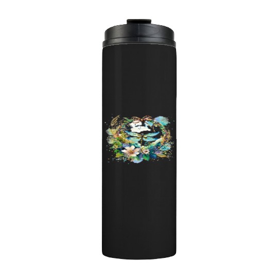 One day at a time dragonfly floral Thermal Tumblers
