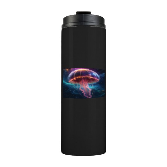 Cosmic Jellyfish Dance Thermal Tumblers