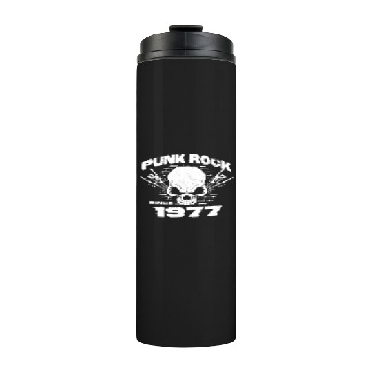 Punk Rock Since 1977 - Skull Rock Hands 47th Thermal Tumblers