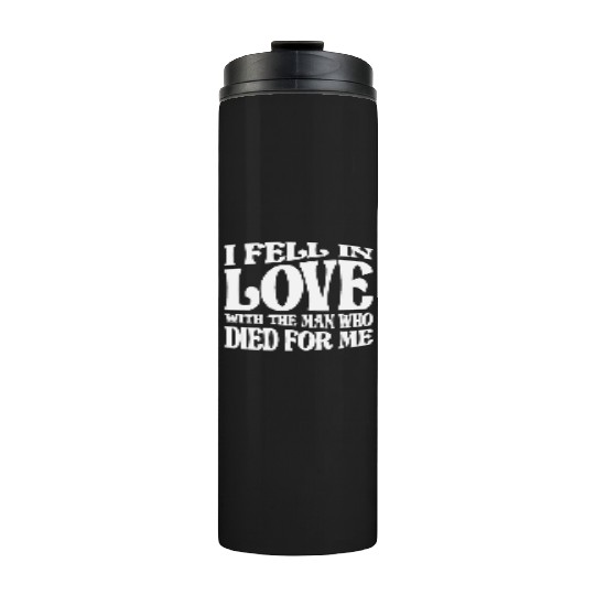 Love Found in Sacrifice - Christian Quote Thermal Tumblers