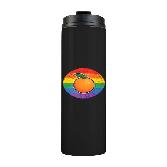 LGBTQ Orange Thermal Tumblers