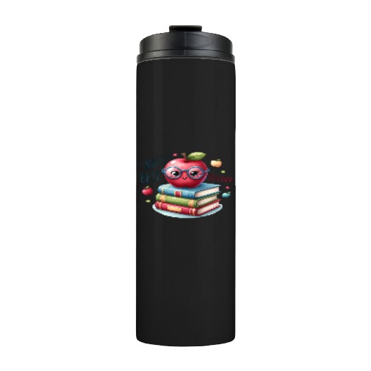Worlds Best Teacher Apple And Books For Teacher Thermal Tumblers