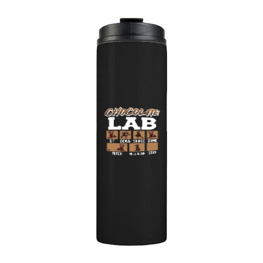 Labrador Retriever CHOCOLATE LAB Commandos Thermal Tumblers