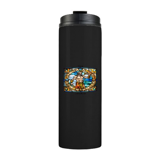 "Poseidon" church window design Thermal Tumblers