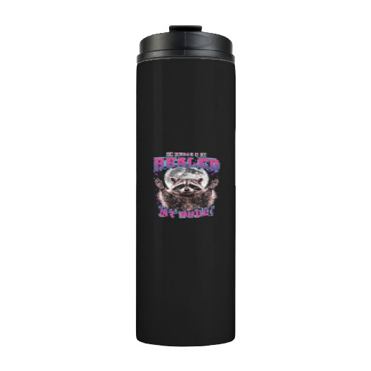 Be Rizzen & Be Healed! Funny Raccoon Bootleg Thermal Tumblers