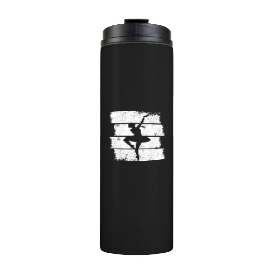 Female Ballet Dancer Drawing Thermal Tumblers