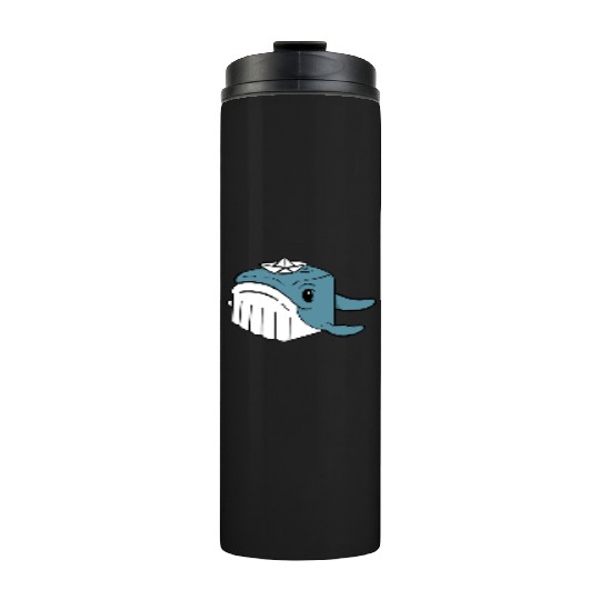 whale orca Thermal Tumblers