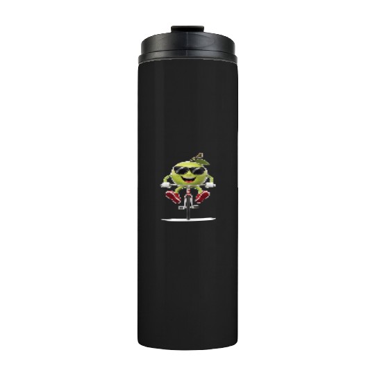 Guava Cycling On Bike Realistic Thermal Tumblers
