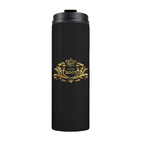 21st birthday "Semper Verum - Established 08/2003 Thermal Tumblers