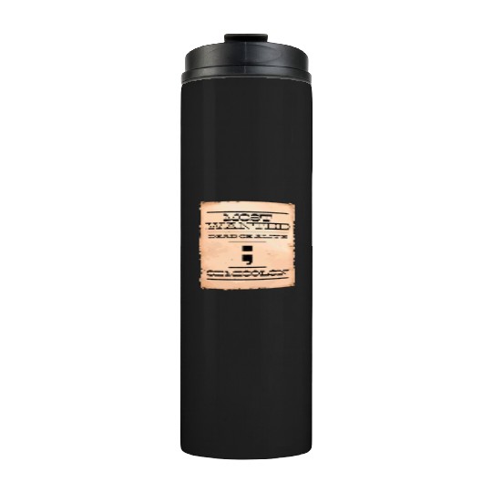 Semicolon programmer Most Wanted funny joke IT Thermal Tumblers