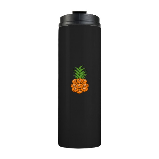FUNNY PINEAPPLE BASKETBALL Thermal Tumblers