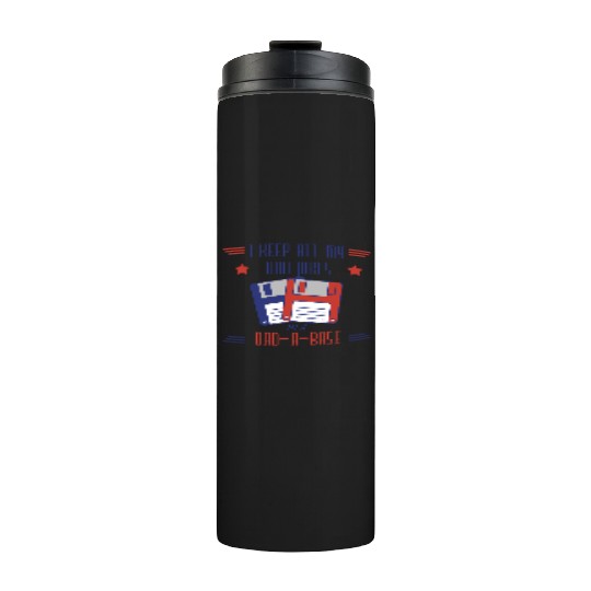 Funny dad jokes from son or daughter fathers day Thermal Tumblers