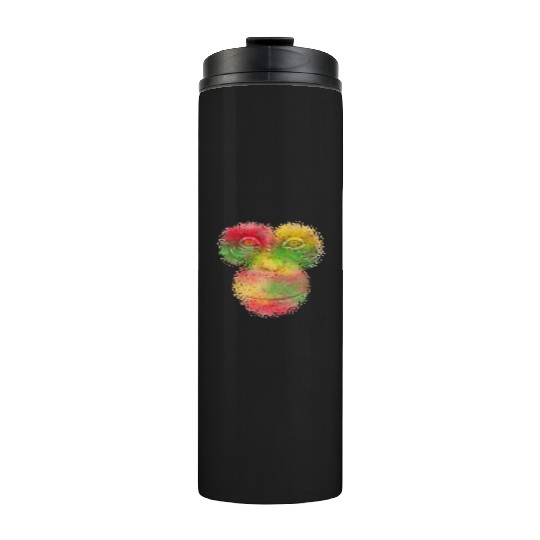Colorful Retro Monkey Face Thermal Tumblers - Funny Monkey