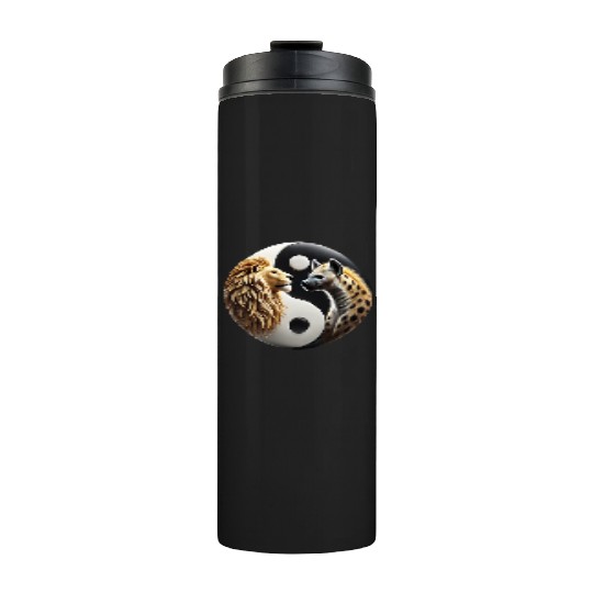 Lion & Hyena - Yin-Yang Thermal Tumblers