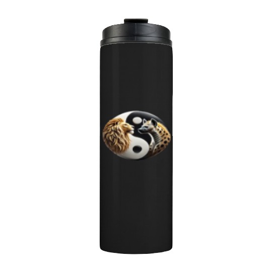 Lion & Hyena - Yin-Yang Thermal Tumblers