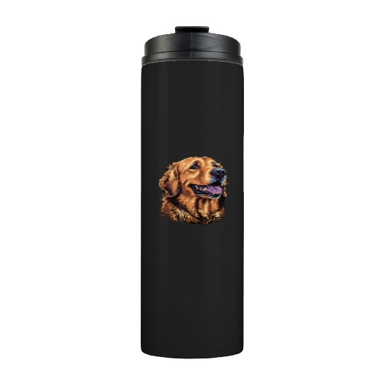 Cute Golden Retriever Dog Lover Thermal Tumblers