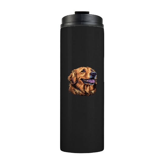 Cute Golden Retriever Dog Lover Thermal Tumblers