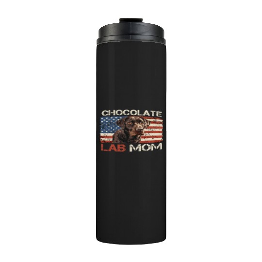 Labrador Retriever CHOCOLATE LAB MOM Labrador Thermal Tumblers