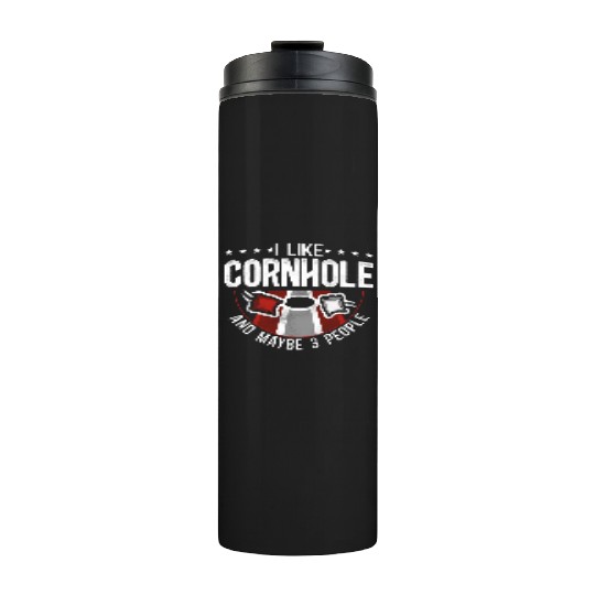 Cornhole Team Bean Bag Player Thermal Tumblers