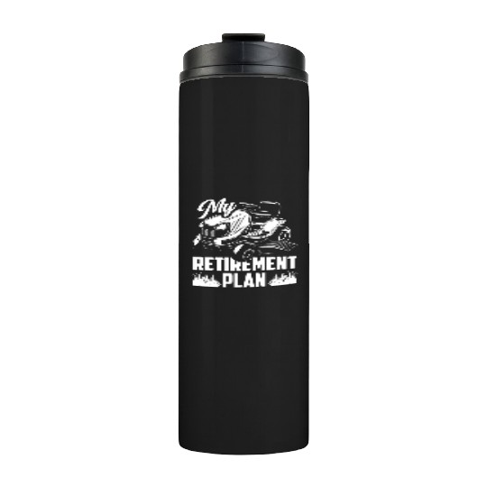 Landscaper Gardener Retirement Plan Thermal Tumblers