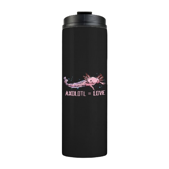 Axolotl Love Salamander Animal Lover Amphibians Pe Thermal Tumblers