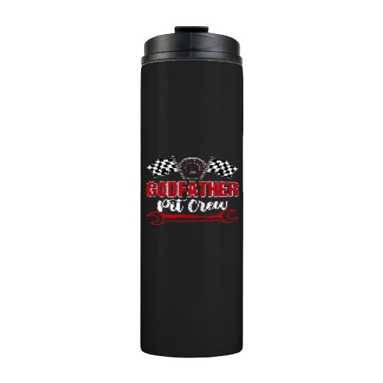 Godfather Pit Crew Birthday Racing Car Thermal Tumblers