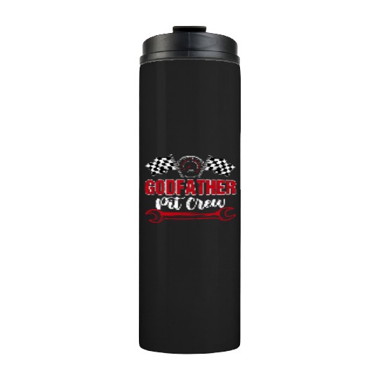 Godfather Pit Crew Birthday Racing Car Thermal Tumblers